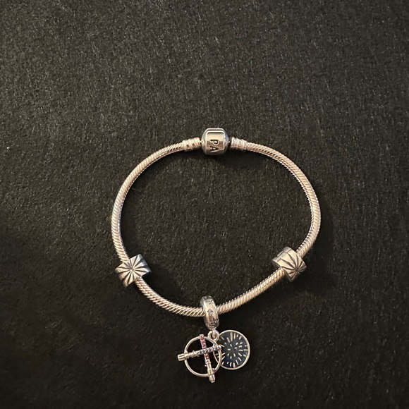 Pandora Bracelet and Star Wars Charm - Picture 1 of 5
